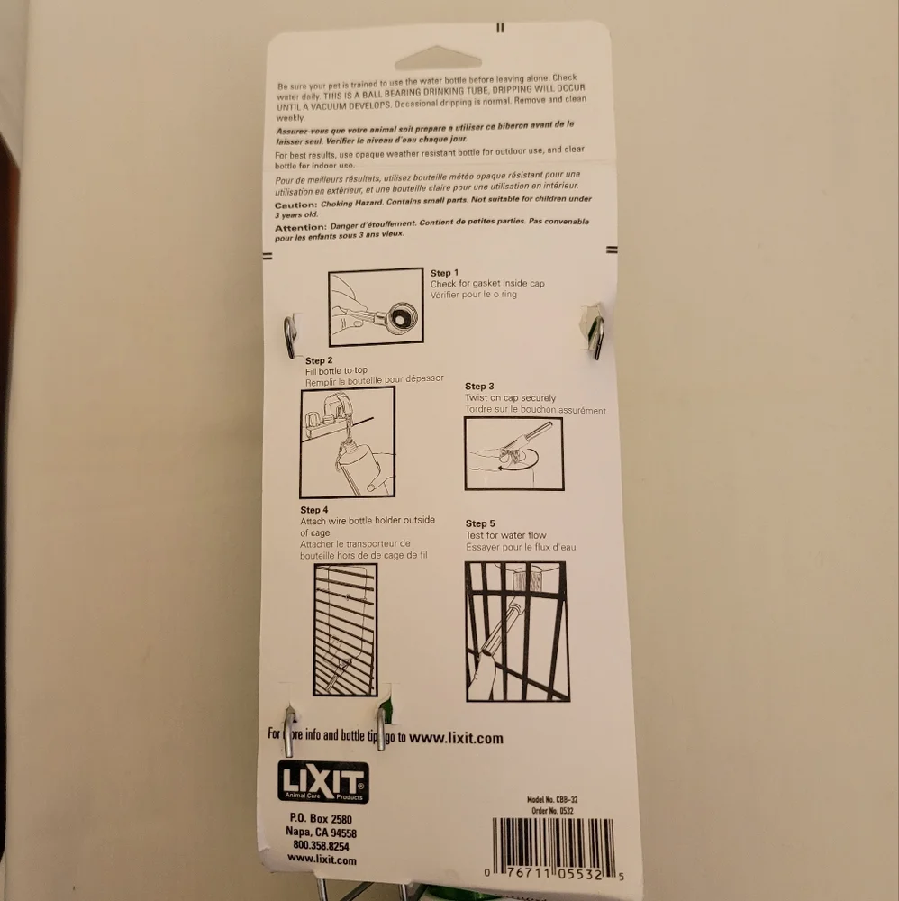 NWT Lixit Critter Bright Water Bottle